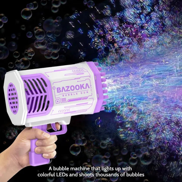Bubble Gun for Kids | Bubble Machine 36 Holes Bazooka Bubble Gun with Bubble gun liquid | Electric Bubble Maker Toy with Low Price