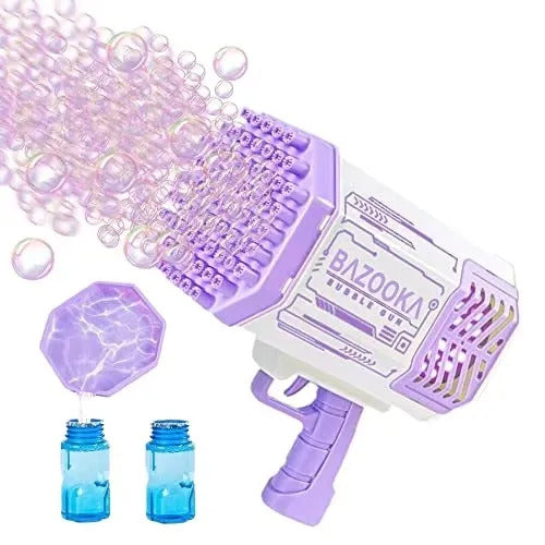 Bubble Gun for Kids | Bubble Machine 36 Holes Bazooka Bubble Gun with Bubble gun liquid | Electric Bubble Maker Toy with Low Price
