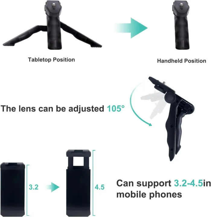 Vloging Video Making AY49 for Smartphone and Camera Vlogging Video Making Kit