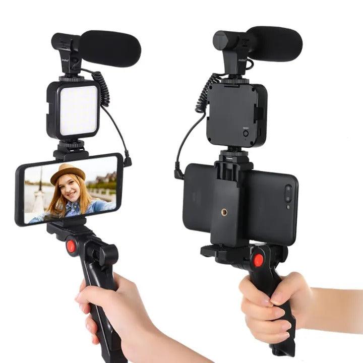 Vloging Video Making AY49 for Smartphone and Camera Vlogging Video Making Kit