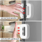 Refrigerator Lock for Child Safety Cabinet Lock Fridge Freezer Door Lock