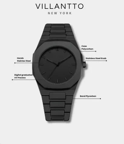 Premium Black Arabic Aura Smart Watch for Men | 100% Original Stylish Luxury Watch