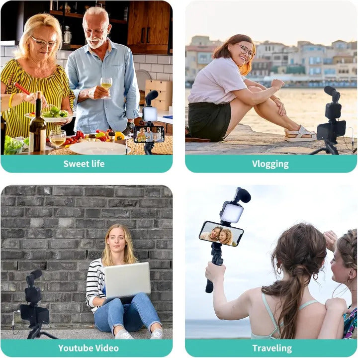 Vloging Video Making AY49 for Smartphone and Camera Vlogging Video Making Kit
