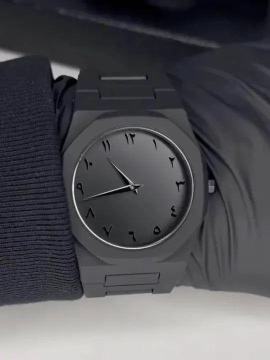 Premium Black Arabic Aura Smart Watch for Men | 100% Original Stylish Luxury Watch