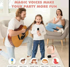 Mini K12 Wireless Dual Microphone With LED Lights Stereo Sound Speaker Portable Singing Speaker For Home Party No Ratings