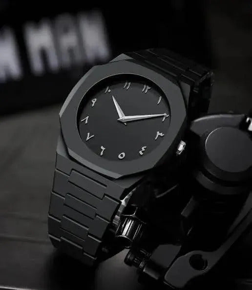 Premium Black Arabic Aura Smart Watch for Men | 100% Original Stylish Luxury Watch