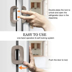 Refrigerator Lock for Child Safety Cabinet Lock Fridge Freezer Door Lock